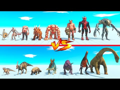 INFERNALS VS HERBIVOROUS DINOSAURS 1v1 - ANIMAL REVOLT BATTLE SIMULATOR ARBS