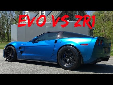 Evo 9 FP Black (630 WHP) vs ZR1 Full bolt on's (668 WHP)