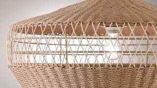 1_Watch A Video About the Regency Hill Matias Vine and Rope Modern Pendant Light