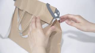 Japanese Design Muni Shoulder Clip Shopping Bag youtube video