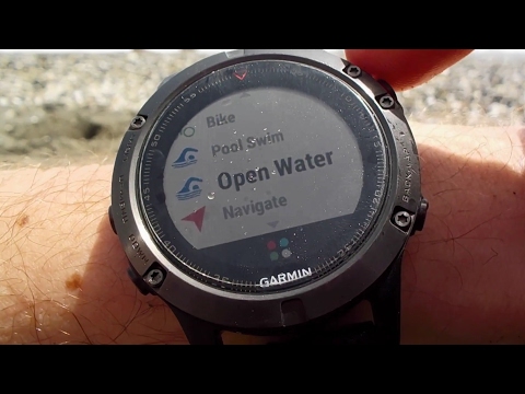 Garmin Fenix 5 Open Water Swimming Activity Demo
