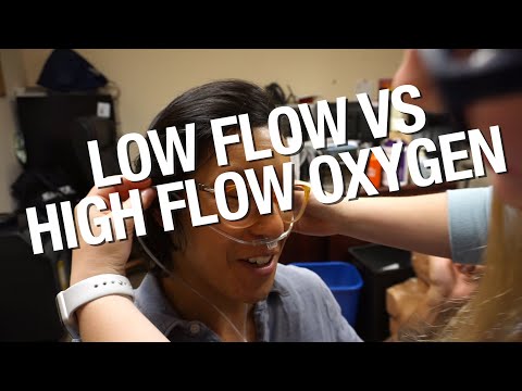 Difference between low flow and high flow oxygen