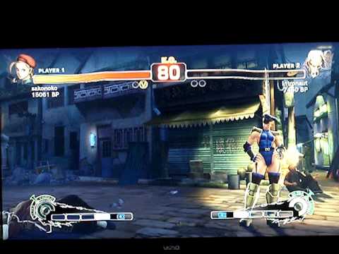 SSF4: Sako (Cammy) vs Intronaut (Gen) - Japanese   XBL ranked