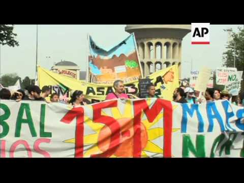 Activists angered by economic woes march a year after first 'Indignados' protests