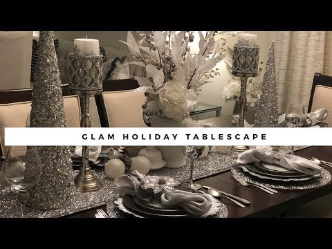 Decorate With Me| Glam Holiday Tablescape Ideas|...