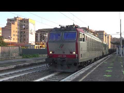 E652.134 + D345.1032 OLD con rotaie da 108 metri, in transito a Roma Tuscolana!