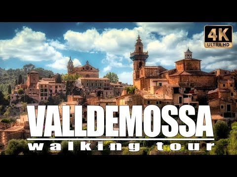 🇪🇸[4K] Passeio a pé por VALLDEMOSSA | Maiorca | Ilhas Baleares #spain #españa #mallorca #4kvideo