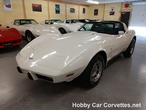 1979 White L82 Corvette Automatic For Sale Video