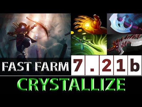 Crystallize [Juggernaut] Midas Build Fast Farm ► Dota 2 7.21b