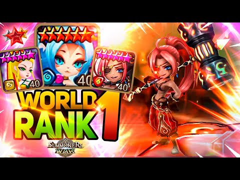 Road to WORLD RANK 1 with 15-0 WIN STREAK - Summoners War