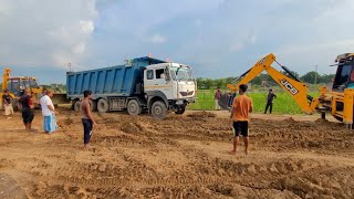 Tata Signa 4825.TK Dumper with 2 Jcb 3dx super 4x4 || Sujal Ahamed