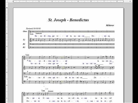 5  Mitterer St  Joseph Benedictus