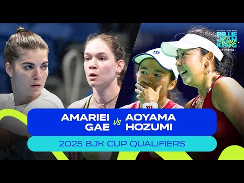 Amariei/Gae (ROU) v Aoyama/Hozumi (JPN) | 2025 BJK Cup Qualifiers | Match Highlights