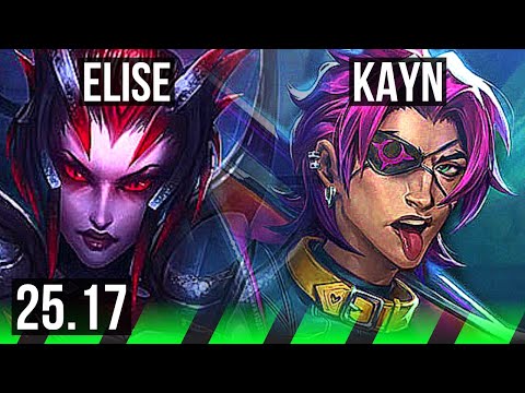ELISE vs KAYN (JGL) | Godlike | KR Master | 25.17