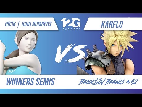 BrookLAN Brawls 92 - Ho3K | John Numbers (Wii Fit Trainer) v. Karflo (Cloud) - Winners Semis
