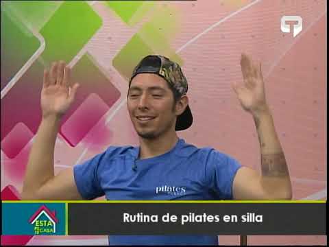 Rutina de pilates en silla