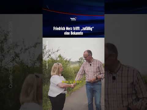 Friedrich Merz trifft „zufällig“ eine Bekannte | heute-show #shorts