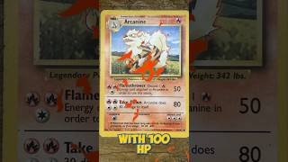 THE FIRE POWERHOUSE! - Vintage Base Set Arcanine Breakdown - Pokémon TCG #shorts