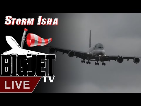 LIVE: Storm Isha at London Heathrow Airport