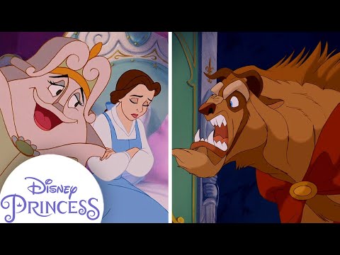 Belle Refuses to Go to Dinner | Kids Cartoon | Disney Princess