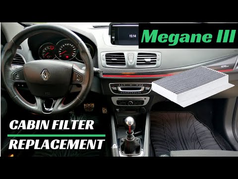 Cabin Filter Replacement - Renault MEGANE 3 | Change Pollen Filter at home