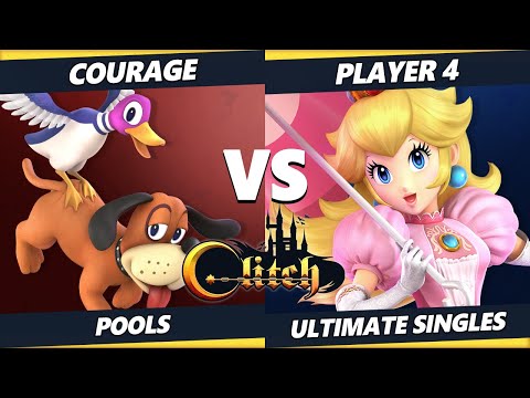 Glitch Konami Code  - Courage (Duck Hunt) Vs. Player 4 (Peach) Smash Ultimate Tournament