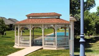 The Lexington - Maintenance-free vinyl Octagon and Oblong Gazebos