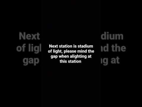 metro onboard announcement for stadium of light