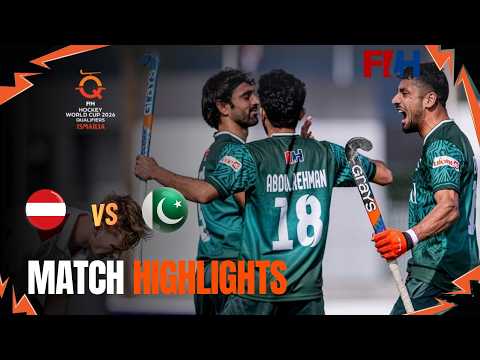 Highlights des Hockeyspiels Pakistan gegen Österreich | Qualifikation zur FIH Hockey-Weltmeisters...