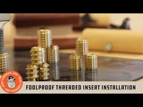 Foolproof Threaded Insert Installation