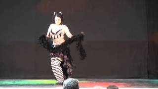 Desideria @ Tribalfestival Hannover 2015 Bellydance Burlesque Freestyle Demon Kitty Rag
