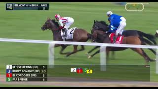 Download the video "2025/9/27/R5/Frankie Dettori/Rebels RomanceAge7/T.C Appleby /@1m4f (Group1) Belmont at The Big A"