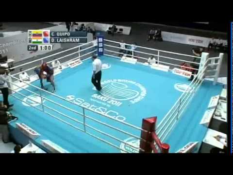Light Fly (46-49kg) R16 - Quipo Carlas (ECU) VS Laishram Devendro (IND) - 2011 AIBA World Champs