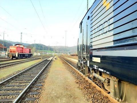 Auf den Führerstand der Baureihe 189 von Hamm/Westfalen Pbf. nach Hagen-Vorhalle Rbf.
