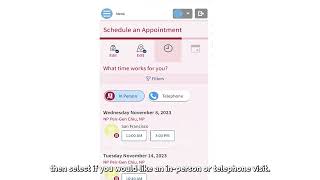 MyChart Online Scheduling EN 20231121