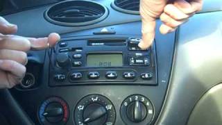 How to Remove Ford Focus Car Stereo  Radio Removal Repair tools keys