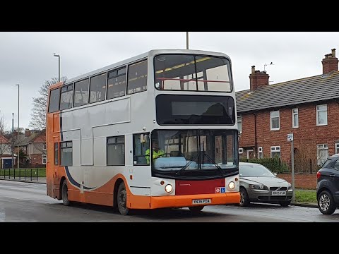 BACK ON THE BEAST: Journey on Route H1 | V325KGW/815 - Gateshead Central: Dennis Trident 2/ALX400