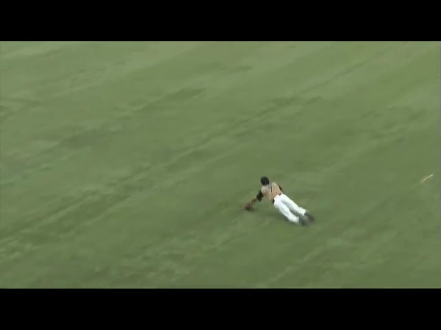 【7回裏】思い切って跳び込んだ!! ファイターズ・西川のスーパープレー!! 2017/7/10 Bs-F