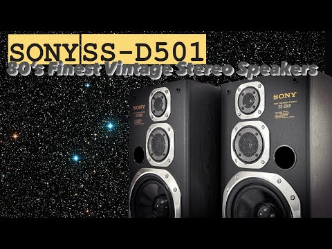 SONY SS-D501 Collector's Vintage Stereo Bookshelf Speakers image 8