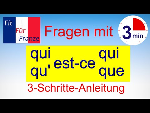 3 Schritte-Anleitung - Fragen nach Personen und Sachen richtig bilden!