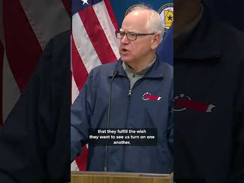 Walz urges Minnesotans not to play into violence after deadly ICE shooting