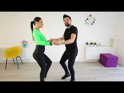 Bachata in Pereche - Tutorial #02 - Cotiso & Dada [combo intermediari]