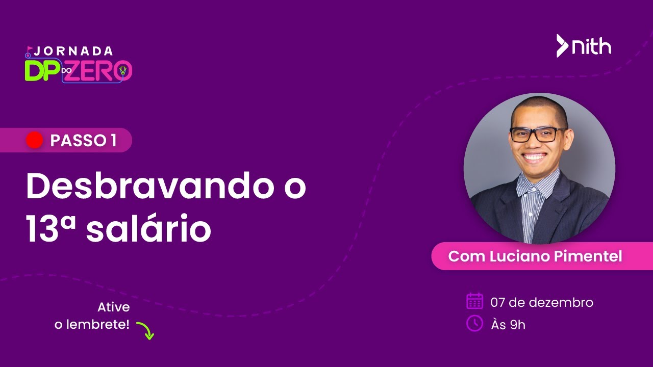 Desbravando o 13ª salário - Jornada DP do Zero | Curso Gratuito 1/5