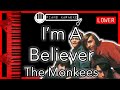 I M A Believer LOWER 3 The Monkees Piano Karaoke Instrumental