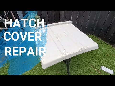 Sailboat DIY: Sanding & Fairing to Repairing the Broken Companionway Hatch Cover. Part 1 (Ep.13)