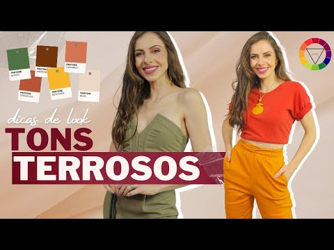 TONS TERROSOS: Inspiração de looks, dicas de como combinar cores e ideia de amarração de cropped