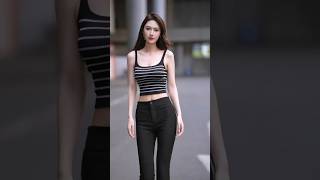 beautiful girl street fashion outfits style #tiktok #chinesefashion #mejoresstreetfashion #shorts