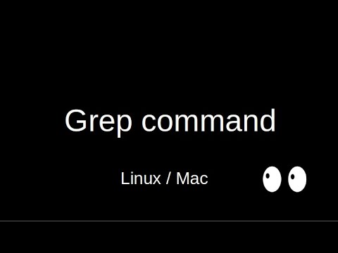 Terminal command : Grep | Linux / Mac.