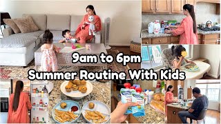 Download lagu Pakistani MOM 9am To 6pm SUMMER Routine With Kids| Kids MEAL Ideas | GROCERY RESTOCK 🇺🇸🧡 mp3