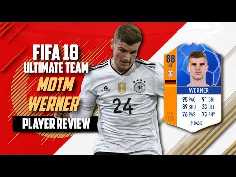 eMOTM 88 TIMO WERNER PLAYER REVIEW - eMOTM 88 WERNER REVIEW - FIFA 18 ULTIMATE TEAM